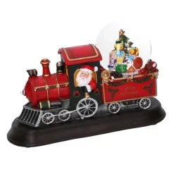 Trenino In Resina Con Led E Musica 24X8,5H17Cm