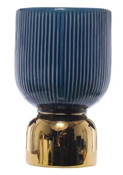 Vaso Ceramica 16X16X27Cm Blu