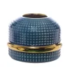 Vaso Ceramica 16,5X16,5X12,5Cm Blu